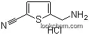 Molecular Structure of 172349-10-9 (5-(AMINOMETHYL)THIOPHENE-2-CARBONITRILE HYDROCHLORIDE)